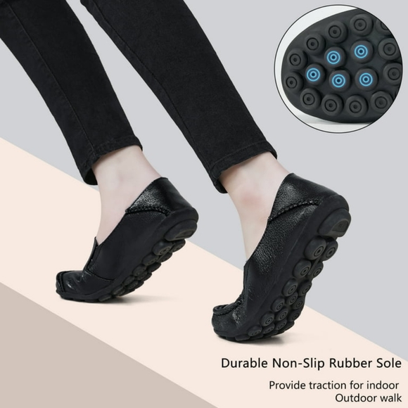 Almusen Flats PU Leather Comfort Flat Shoes Size 37EU 6.5US NWOT - Picture 7 of 11